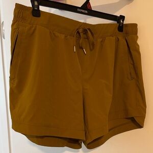 CALIA by Carrie Underwood Mustard Drawstring Athletic Shorts